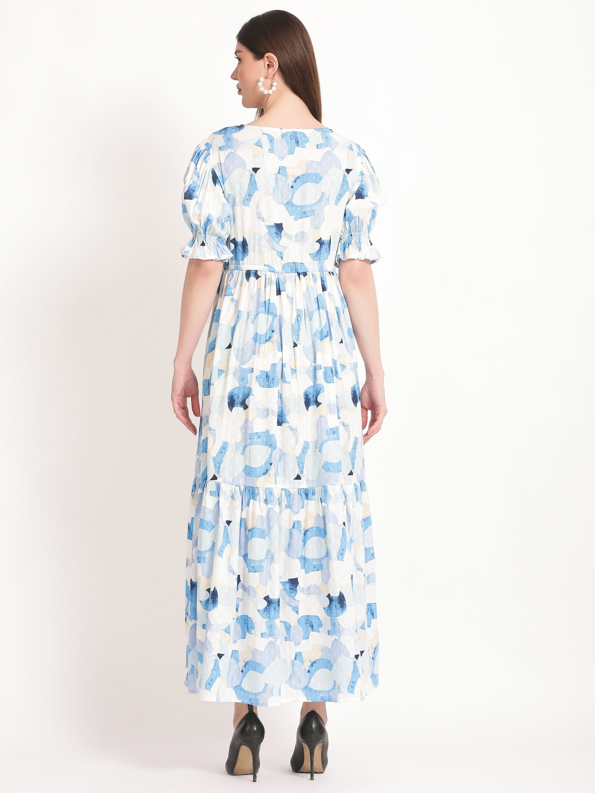 Reese Cotton Abstract Maxi Dress