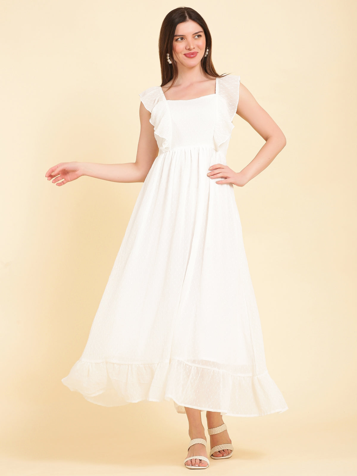 Aurelia White Maxi Dress