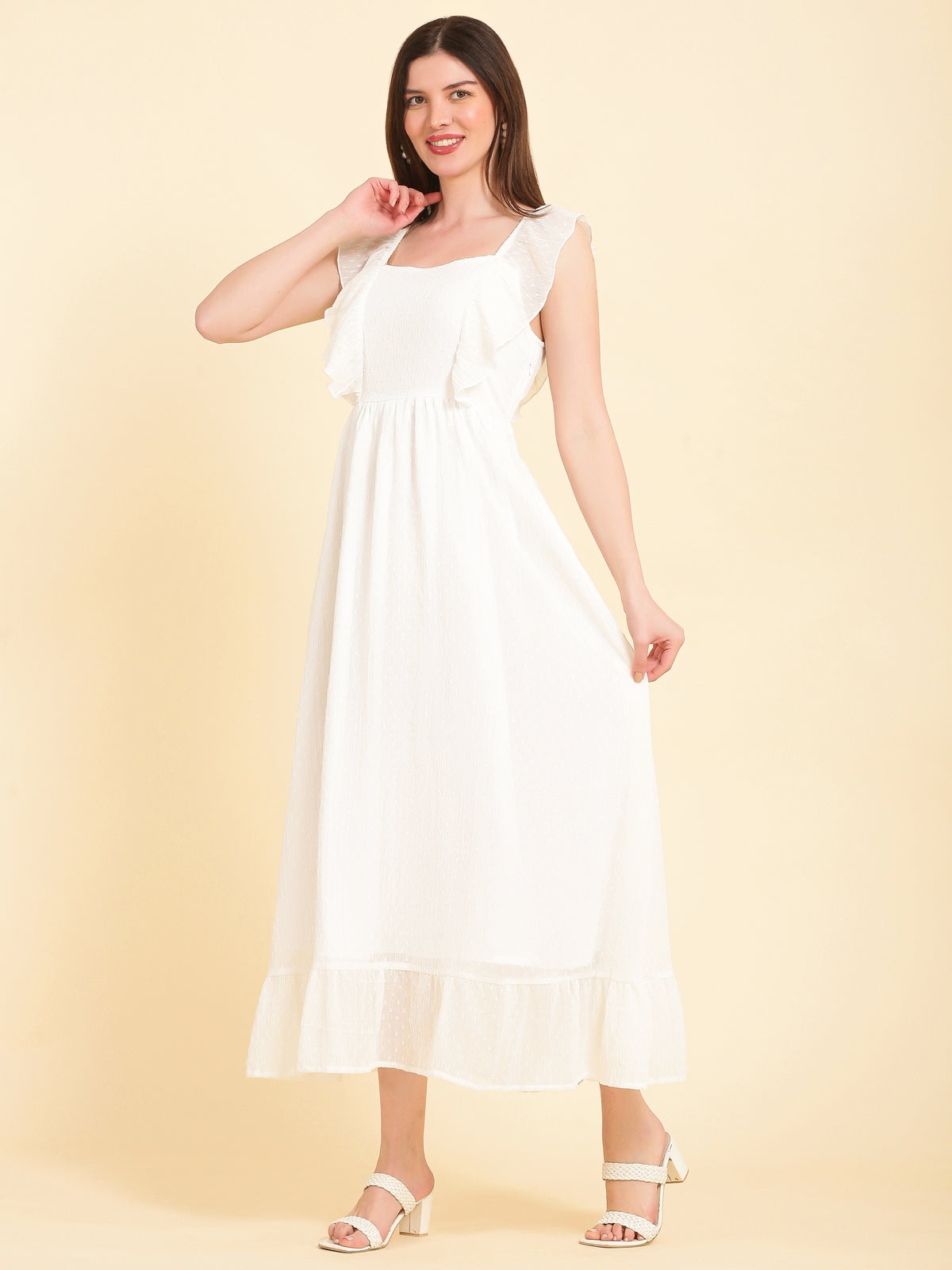 Aurelia White Maxi Dress