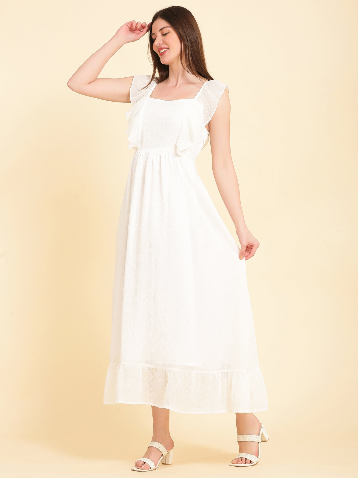 Aurelia White Maxi Dress