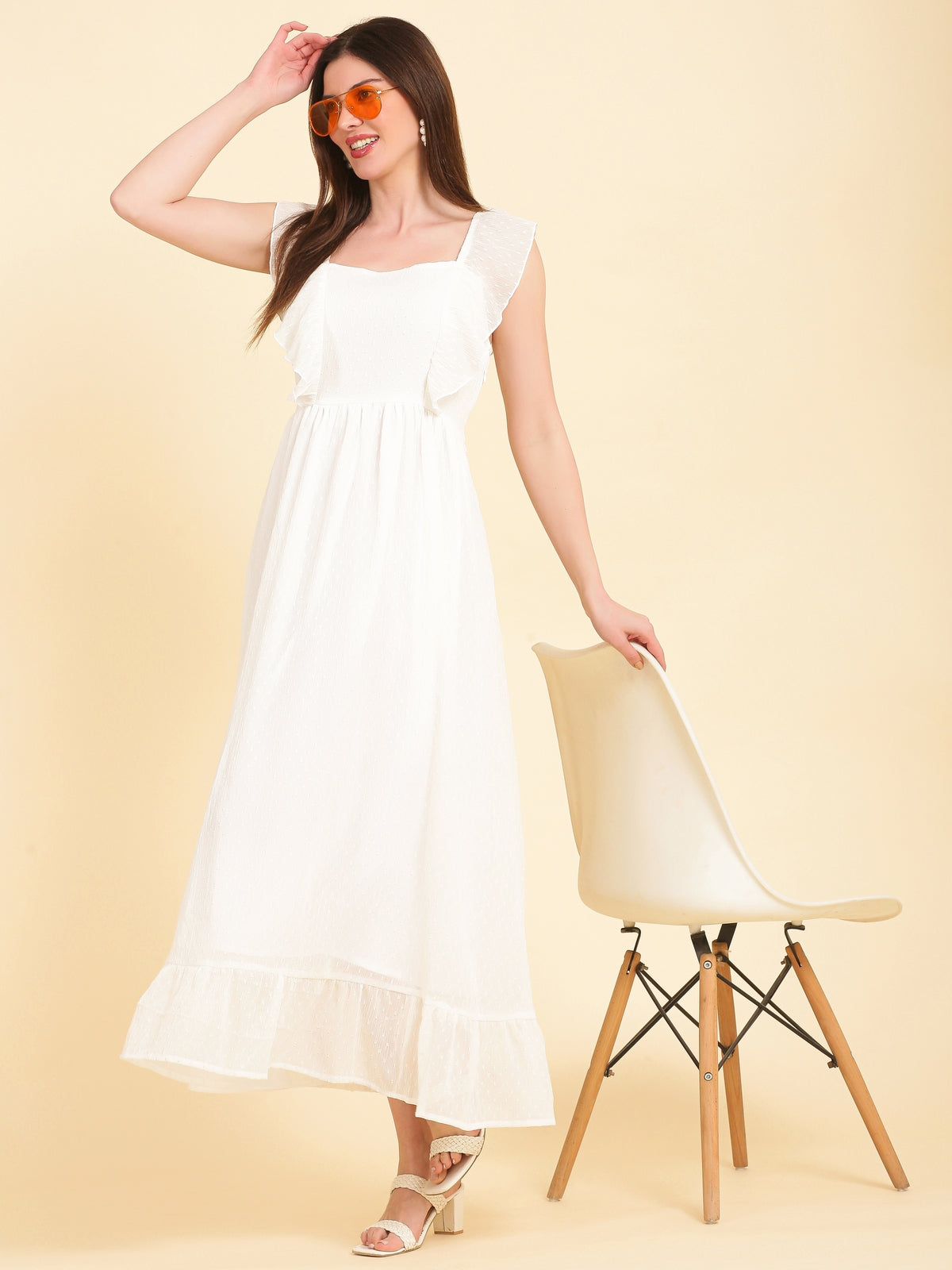 Aurelia White Maxi Dress