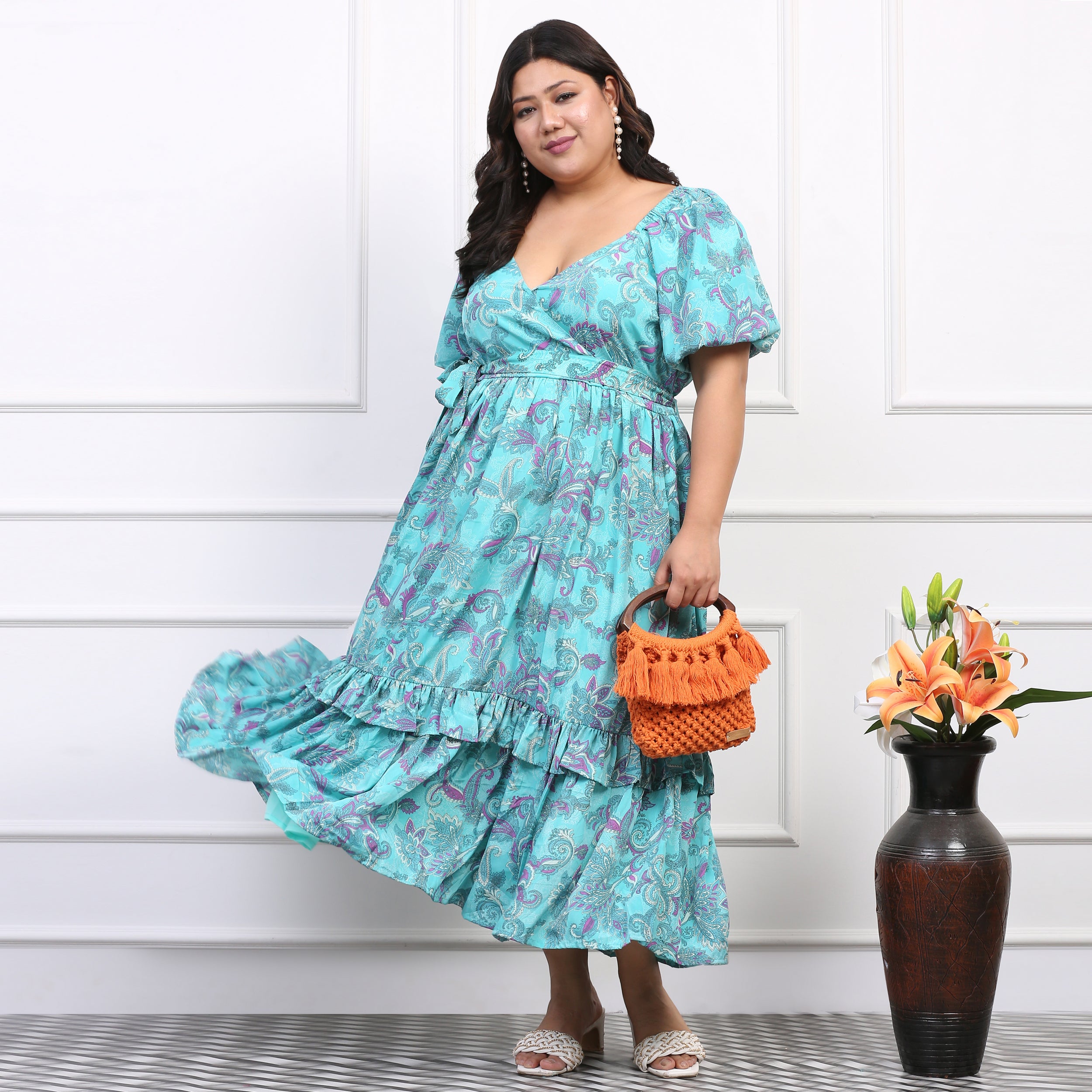 Miller Curve Blue Maxi Dress