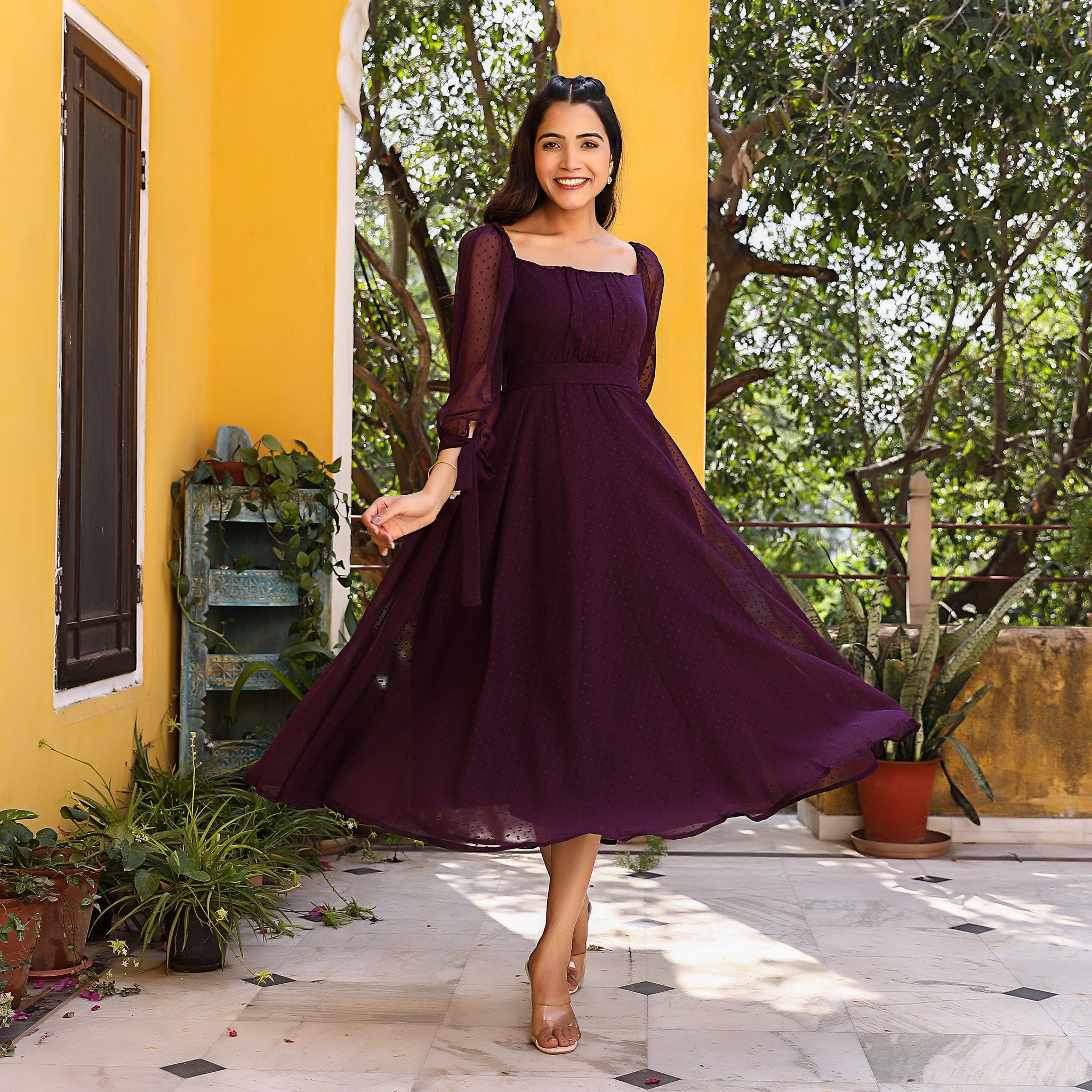 Plum sales long dresses